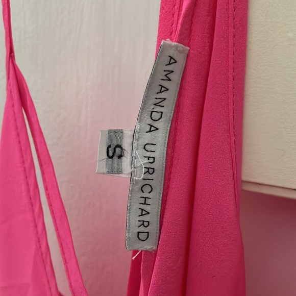 Amanda Uprichard Pink Silk Spaghetti Strap Tank Top - Picture 5 of 6